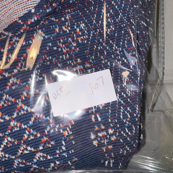 BCBGMaxAzria Navy Patterned Midi Dress - Picture 9 of 9